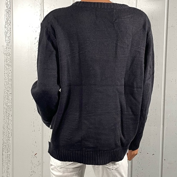 *NWT Merry Christmas Women’s 3D Navy Blue Snowman Sweater Sz L - Picture 14 of 16